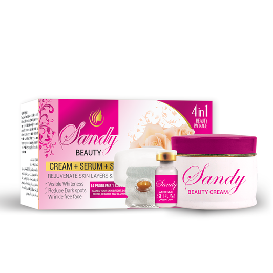 Sandy Beauty Cream, Serum & Soap